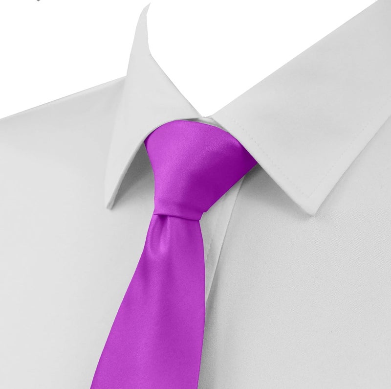 Trilece Ties for Men - Men's Solid Color Ties - Formal Neckties for Men - Neck Tie for Man - Image 3